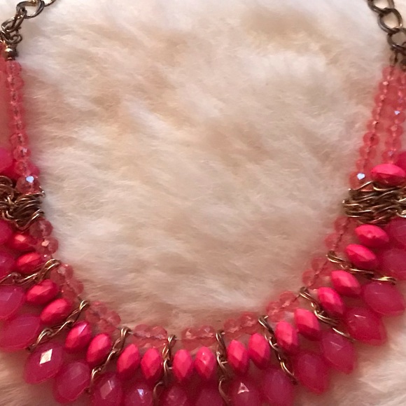 Pink Statement Necklace - Picture 2 of 2